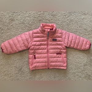Patagonia Toddler Girls Light Pink 18M puffer jacket